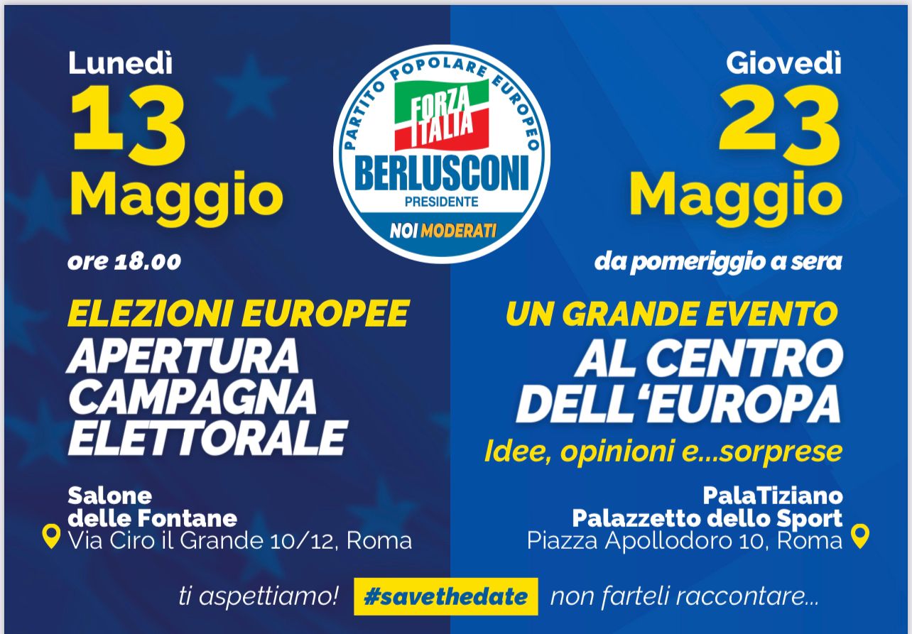 Apertura campagna elettorale di Forza Italia